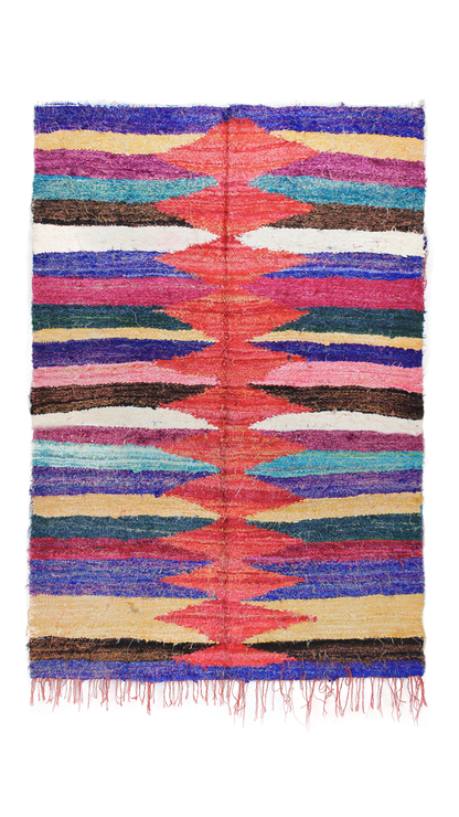 Kelim - Marokkanischer Berber Teppich - Beidseitig - 200 x 140
